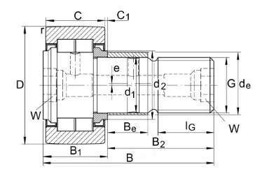 NUKRE35-A INA Rolka wałeczkowa z trzpieniem mimośrodowa Ostatnia szansa
